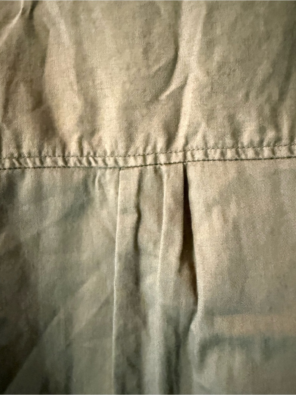 Falls Creek  Olive Green Short Sleeve Shirt Dress. 100% cotton - Picture 8 of 8